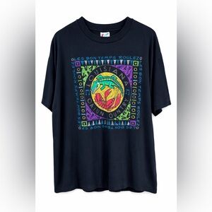 Vtg 90s Louisiana Cajun Country Les Bon Temps Roulez TShirt USA Single Stitch XL